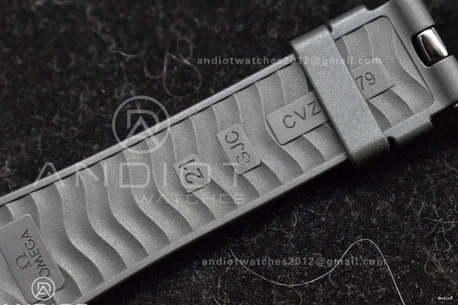 Seamaster Black VSF 43.5mm 1:1 Rubber Black Ceramic Dial Best 300m on Black A8806 Edition Strap 1228